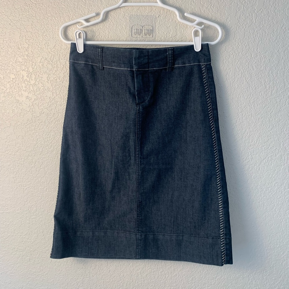 Apostrophe Blue Knee-Length Pencil Skirt for Work